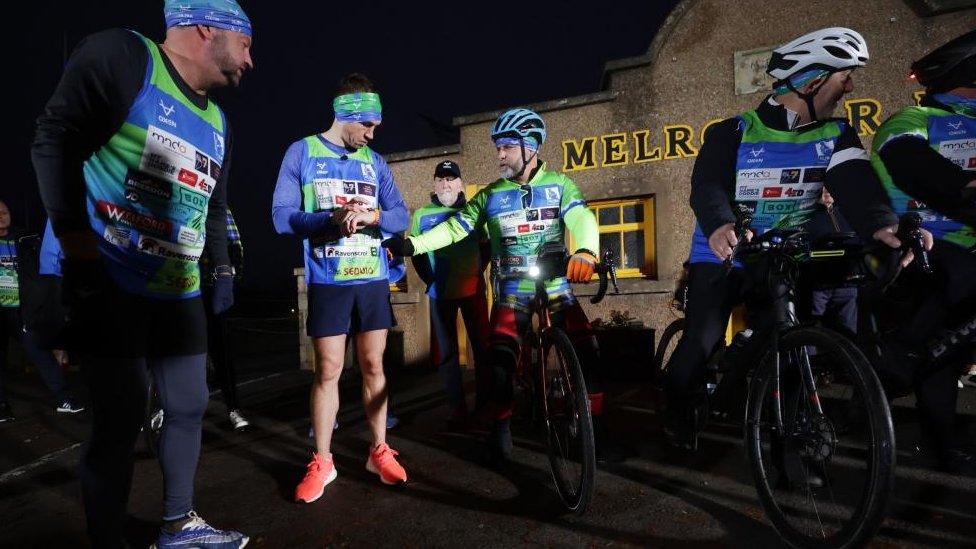 Sinfield ahead of day two - Melrose to Otterburn