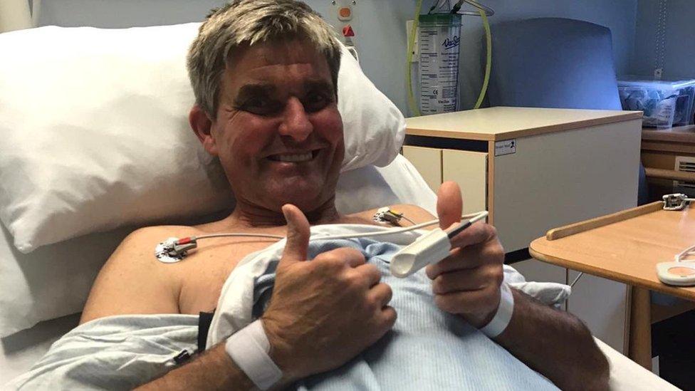 Trevor Botwood in hospital