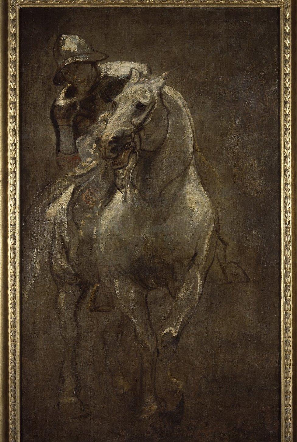 A Soldier On Horseback by Anthony Van Dyck