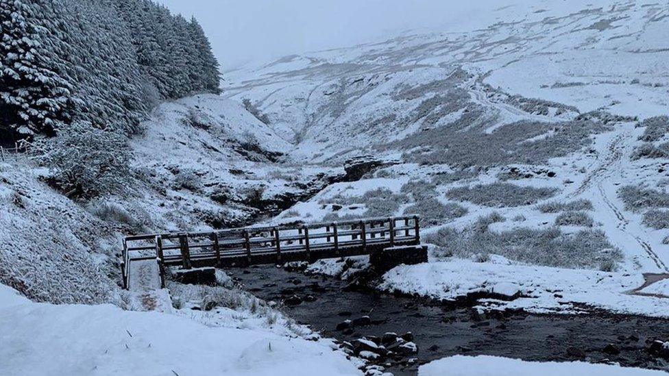 Pen y Fan in the snow