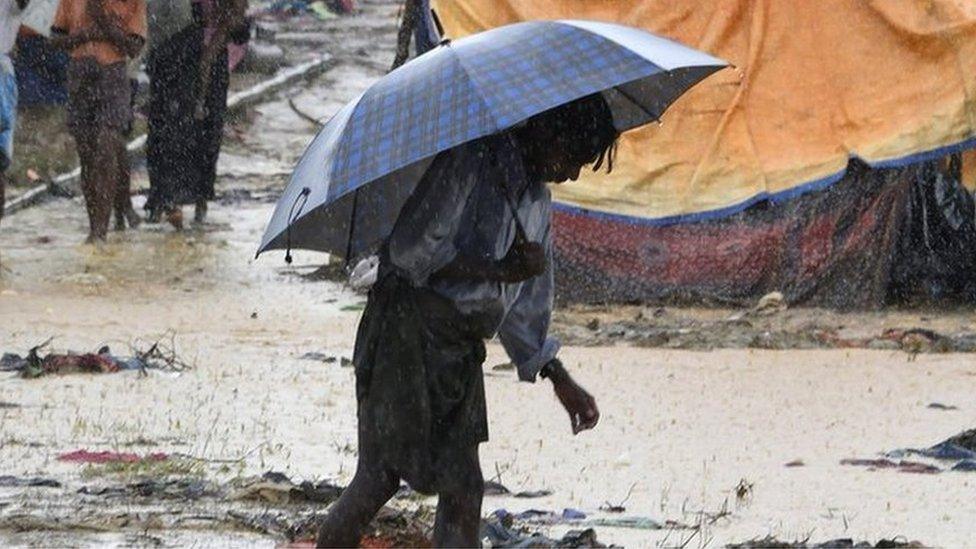 Refugees at Balukhali refugee camp