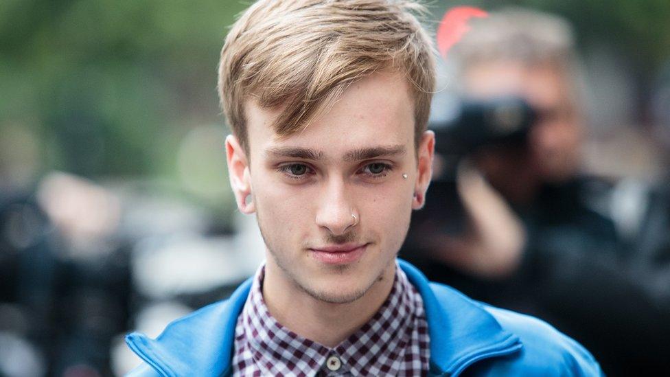 Charlie Alliston on way to court