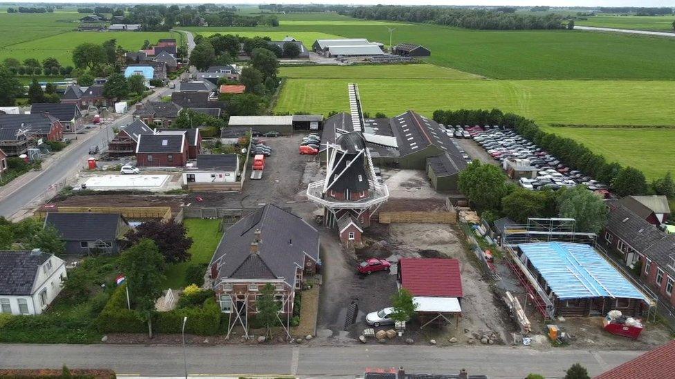 The so-called earthquake zone in an area of Groningen, the Netherlands