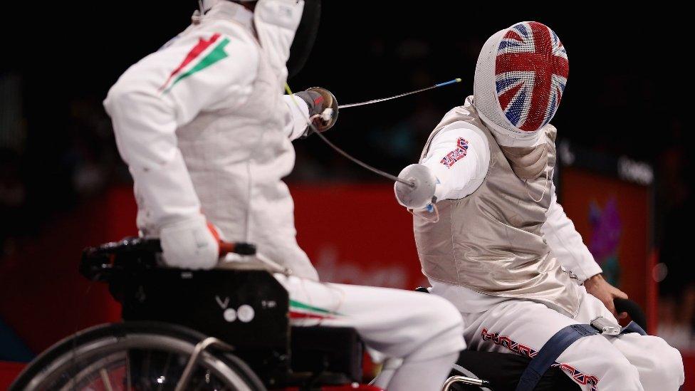 Wheelchair fencing