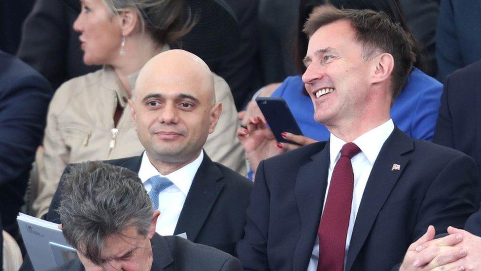 Sajid Javid and Jeremy Hunt