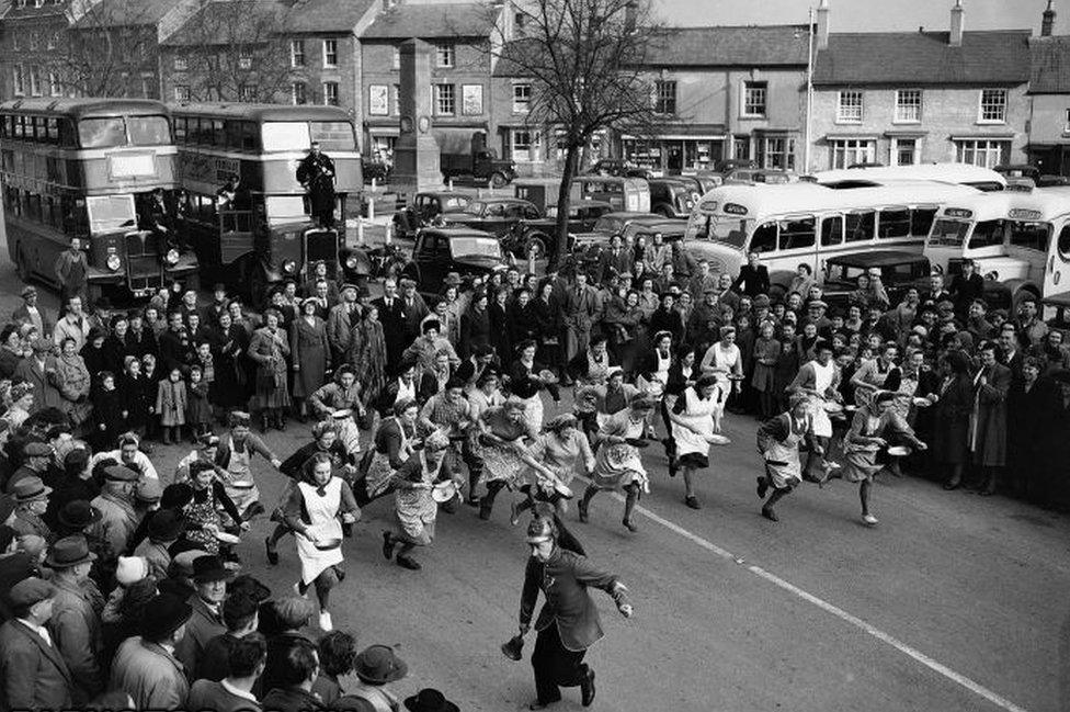 Olney pancake race