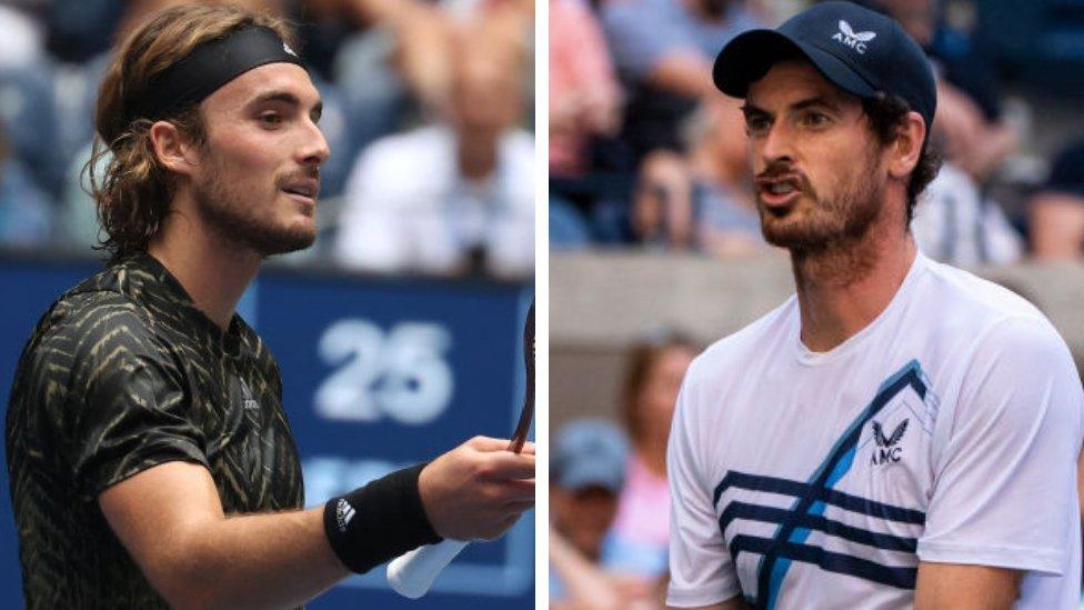 Stefanos Tsitsipas and Andy Murray