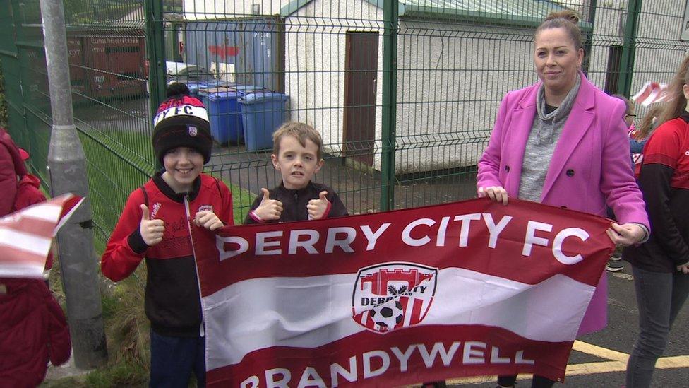 Fans at the Brandywell