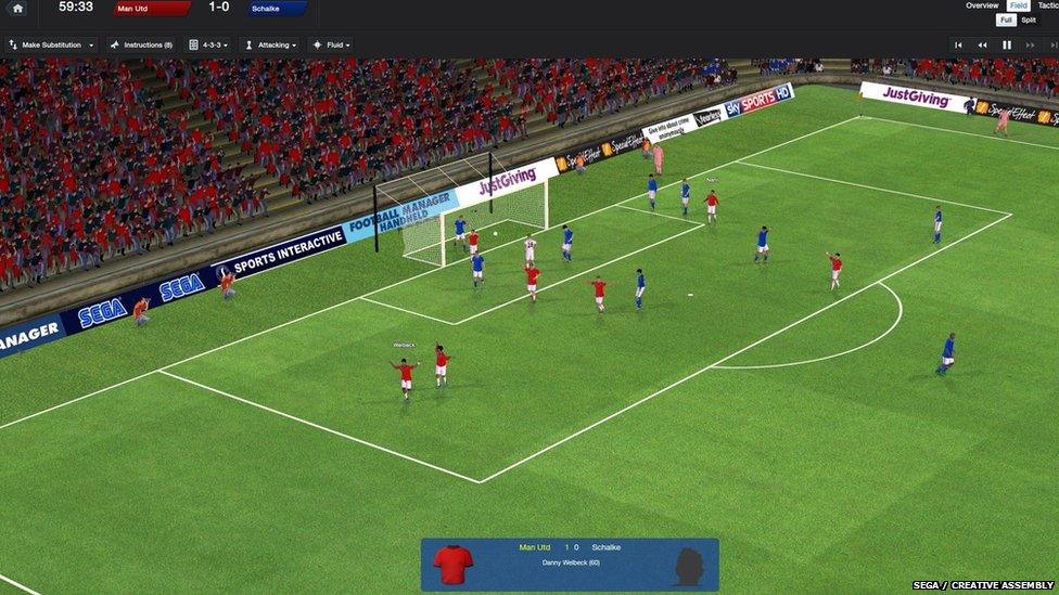 Football manager gameplay