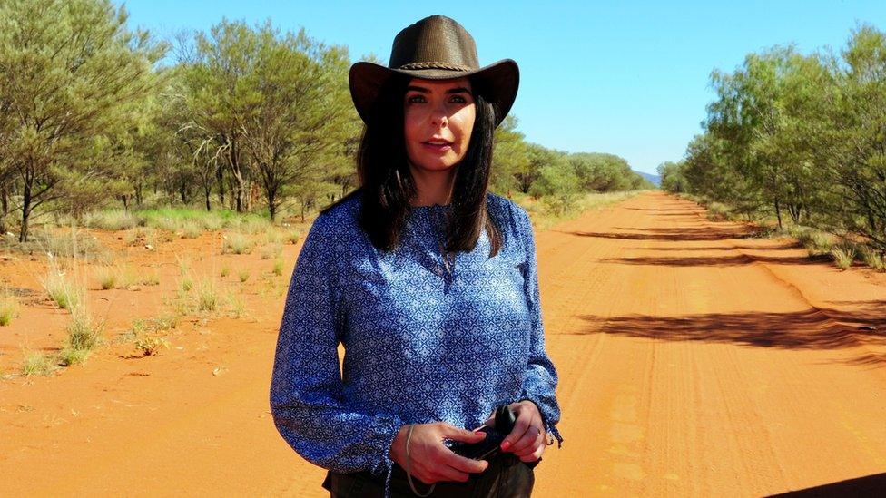 Joanne Lees in the Australian Outback