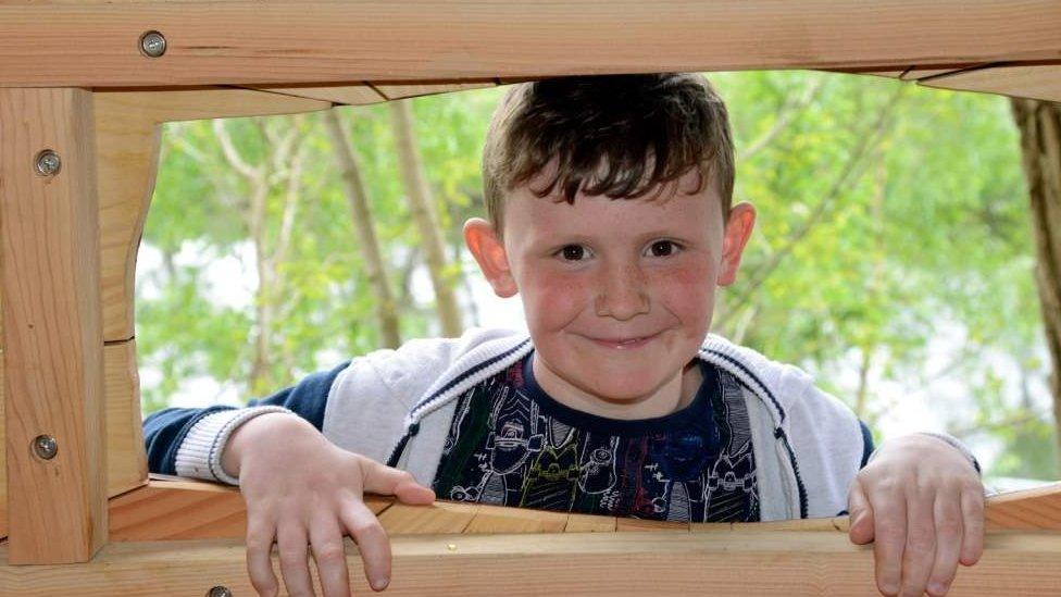 Boy at Moat Brae