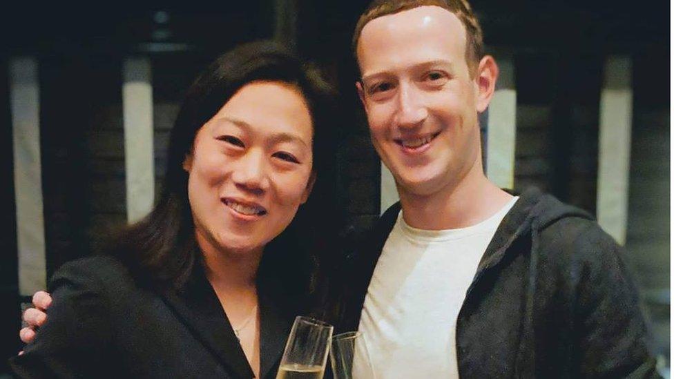 Looking ahead to 2019: Mark Zuckerberg and his wife Priscilla Chan posted on his Facebook feed on New Year's Day