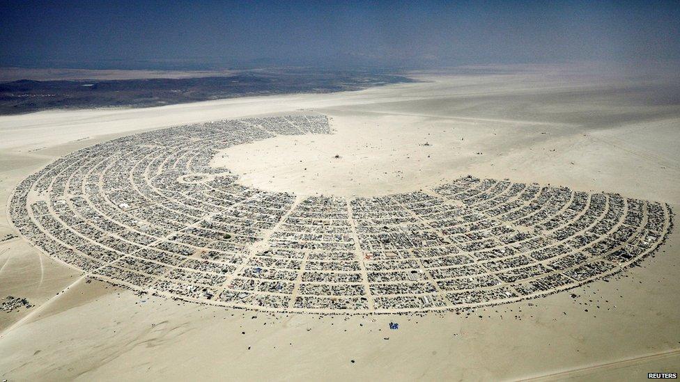 Tents at Burning Man Festival