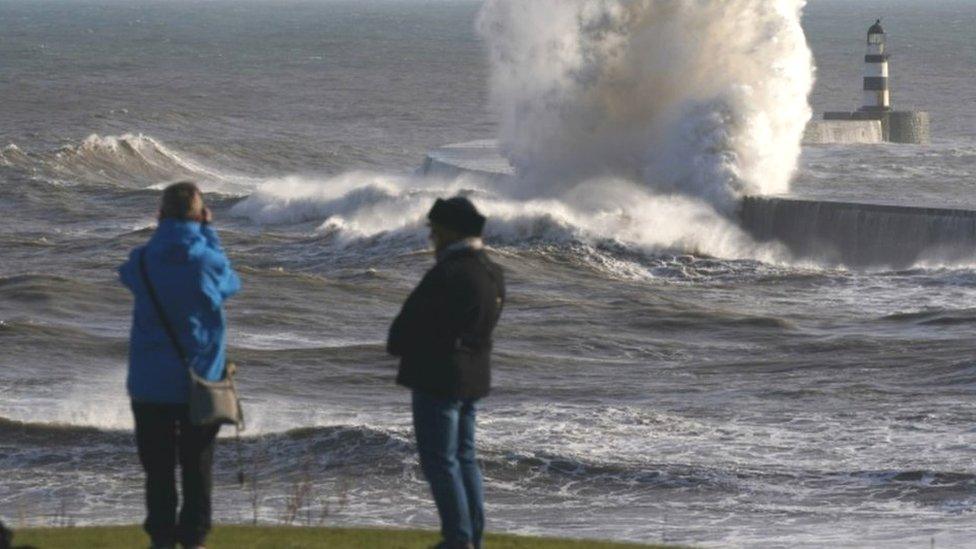 High Winds at Seaham Harbour