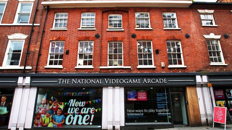 Front of National Videogame Arcade