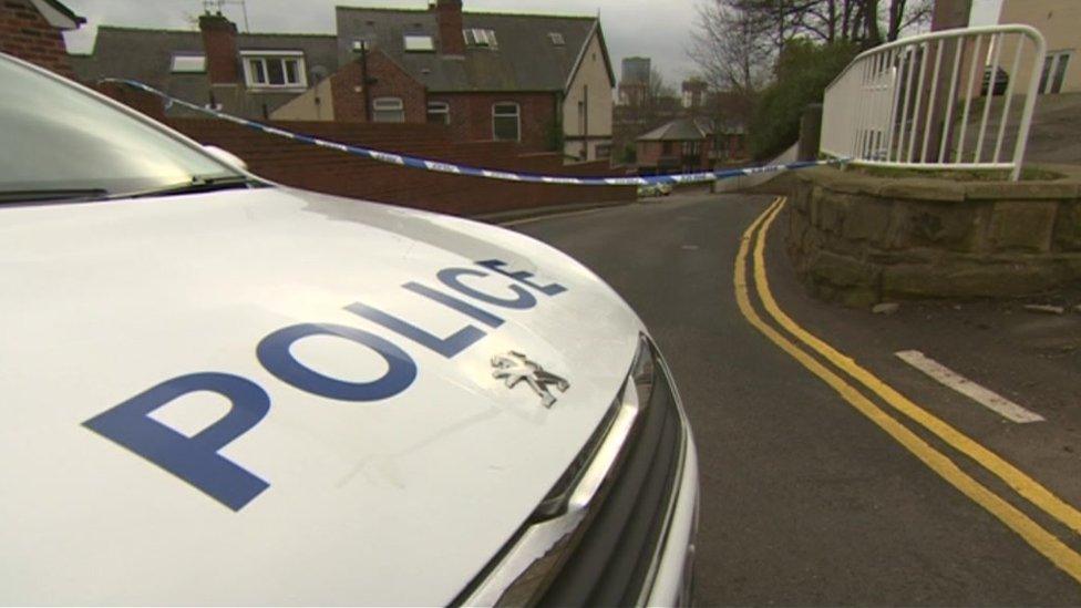 Police vehicle in Daniel Hill, Sheffield