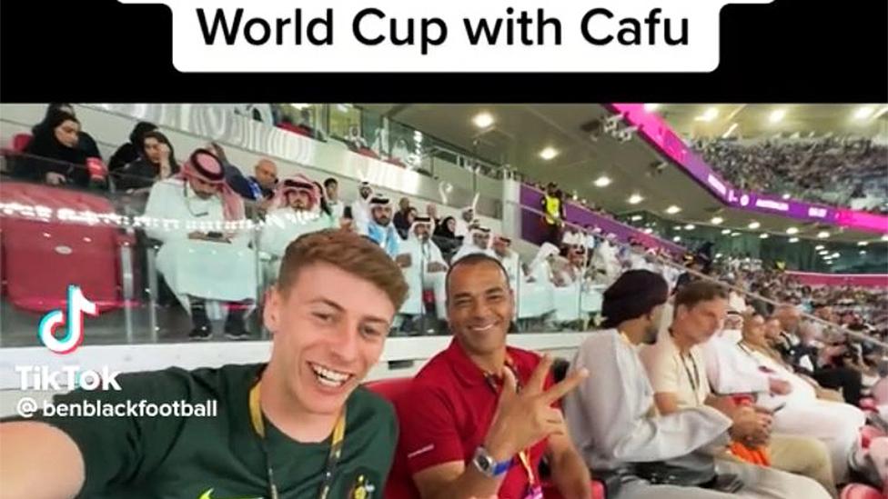 Ben Black with Cafu