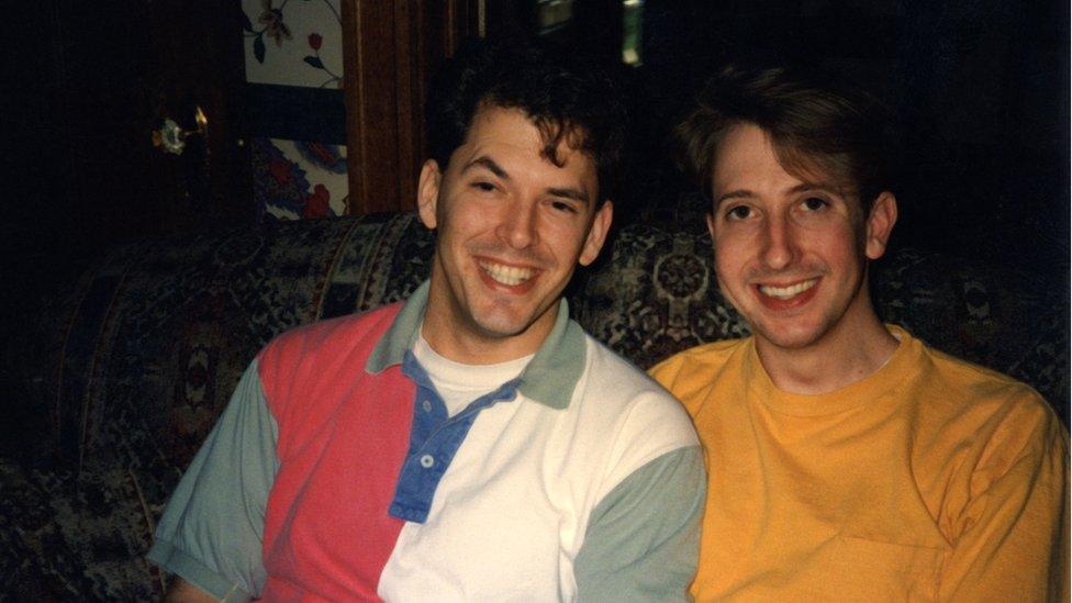 Jim Obergefell and John Arthur in 1993