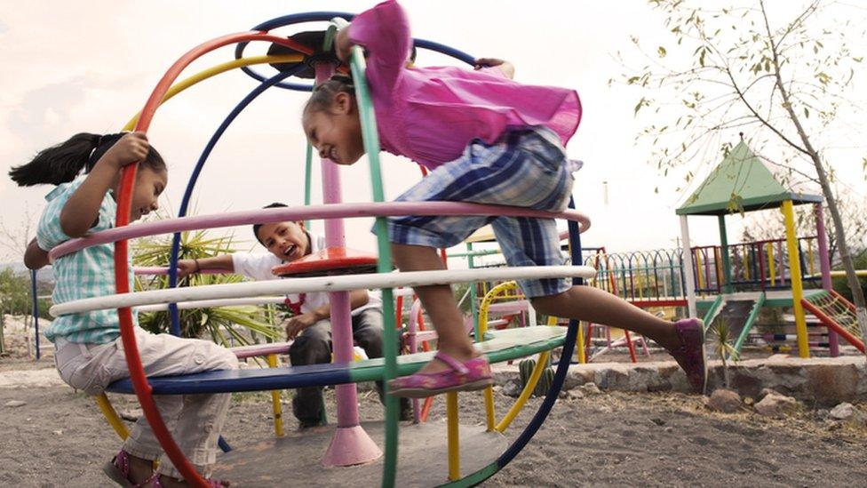 children at playground