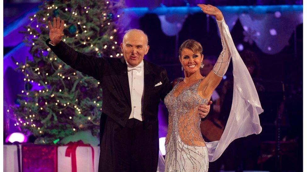 Sir Vince Cable and Erin Boag on Strictly Come Dancing