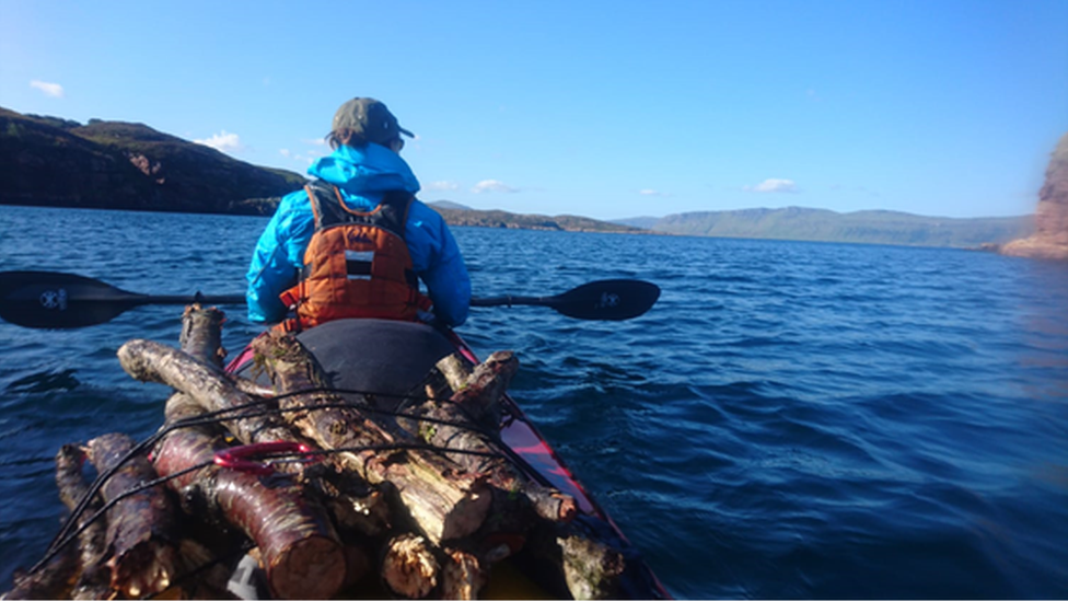 Canoeing at Rhos y Gwaliau