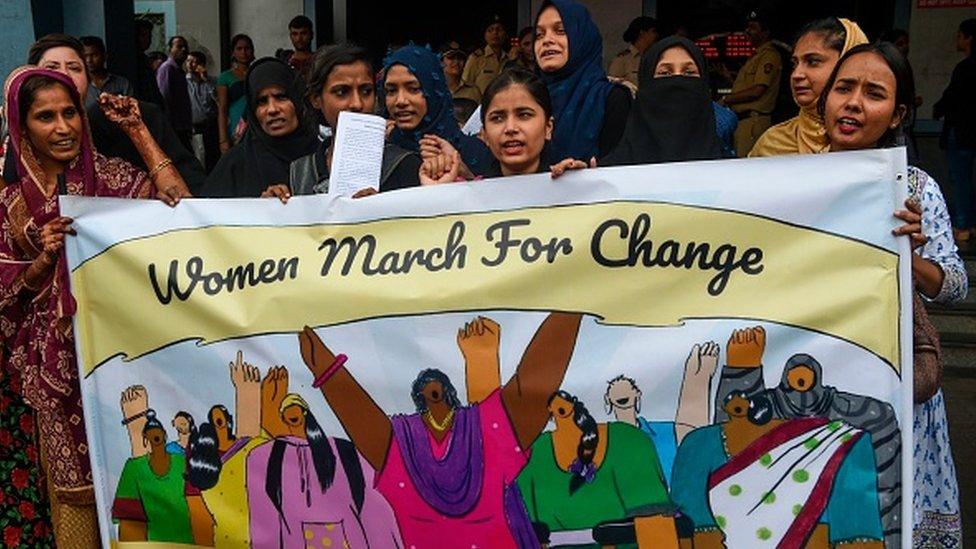 An anti-rape protest in Mumbai on August 1, 2019