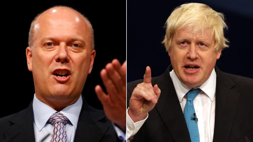 Chris Grayling and Boris Johnson
