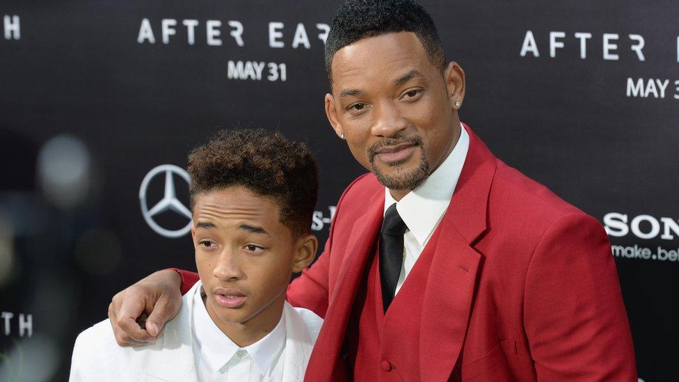 Jaden Smith and Will Smith