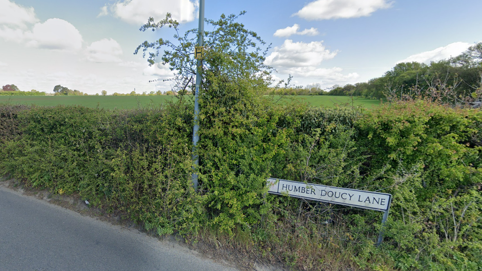 A field to the north-east of Humber Doucy Lane