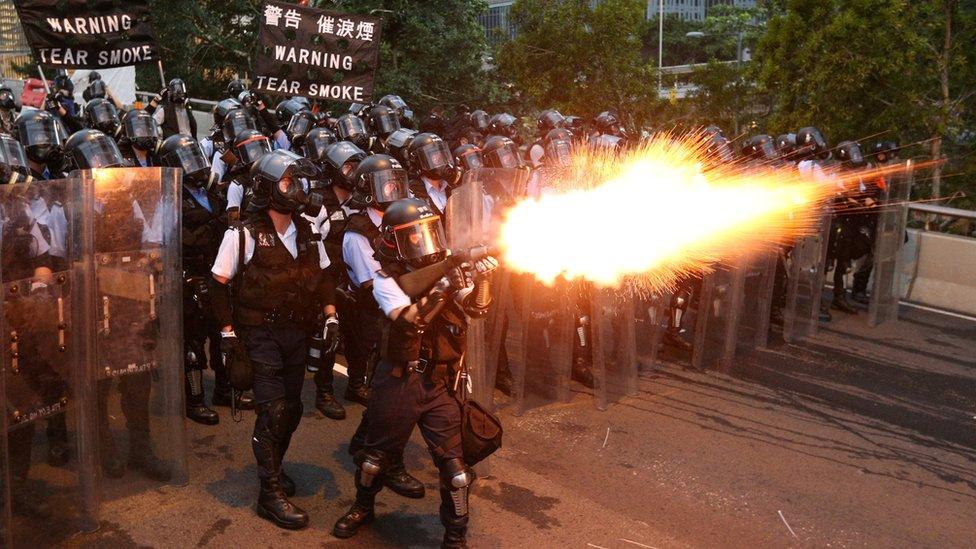 Police fire tear gas