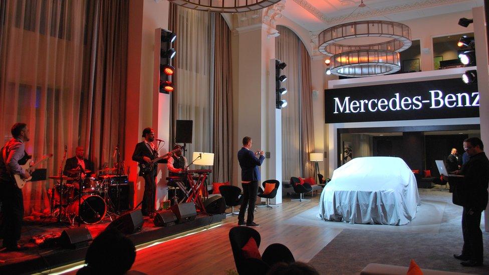 The unveiling of the Mercedes E-Class