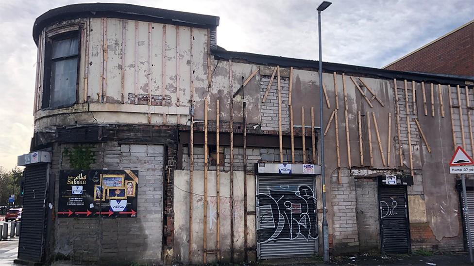 Derelict premises in Cheetham Hill