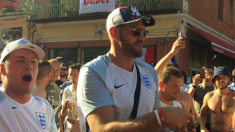 Tyson Fury with England fans