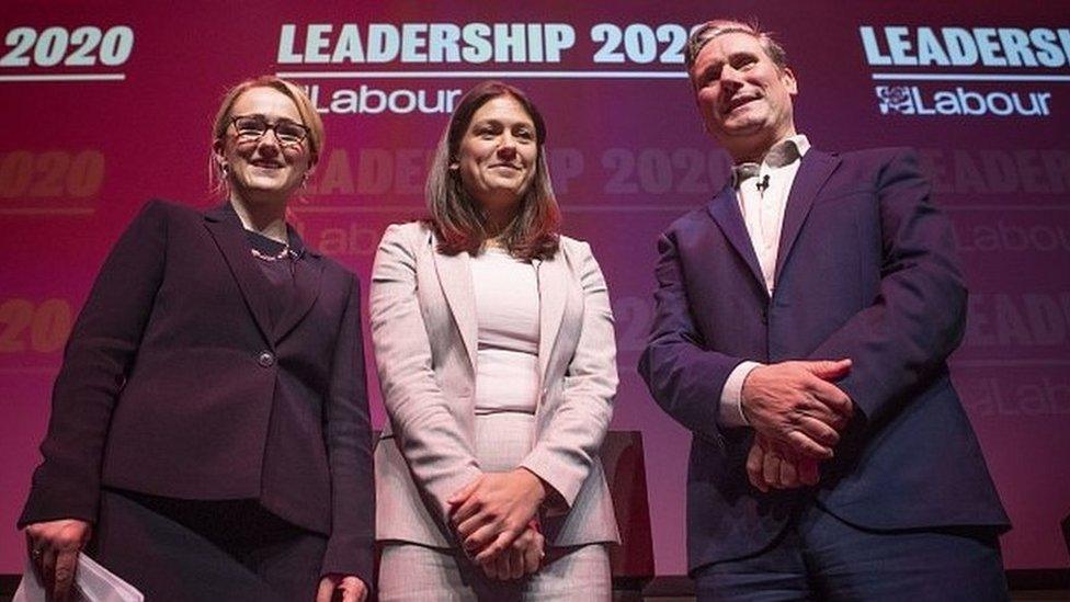 Rebecca-Long Bailey, Lisa Nandy and Sir Keir Starmer