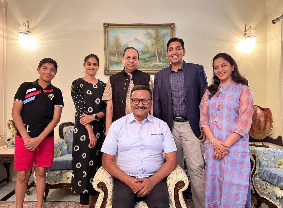 Bharat Parekh with business family cilents