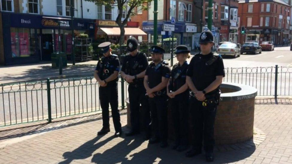 Police officers in Prestatyn remember the Manchester Arena attack victims