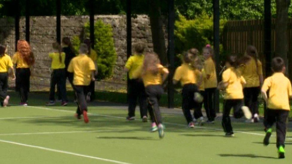 King's Park's students running