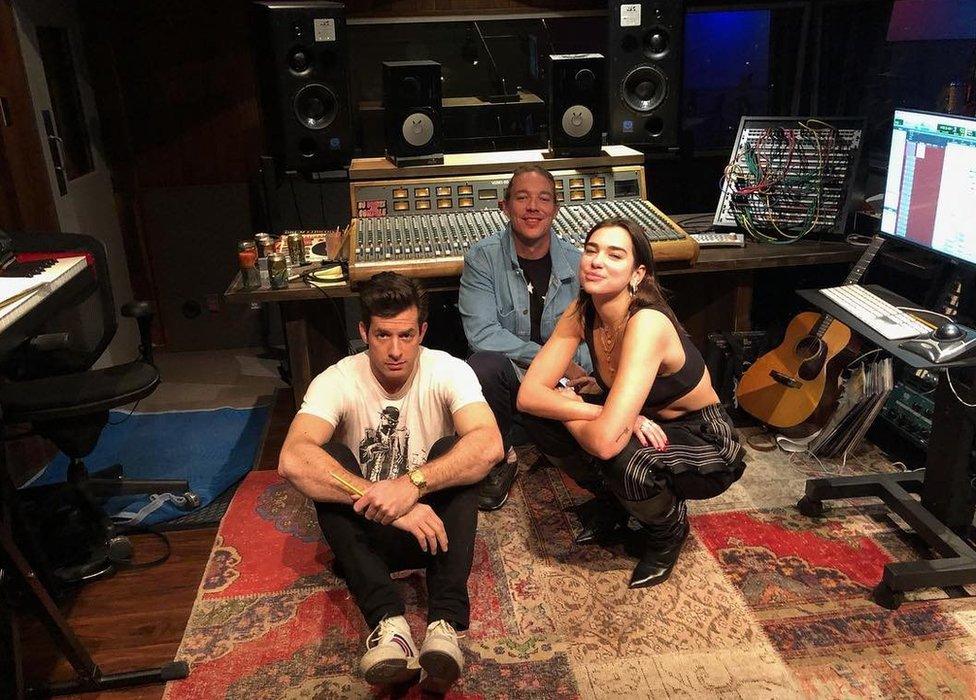 Dua Lipa, Mark Ronson and Diplo