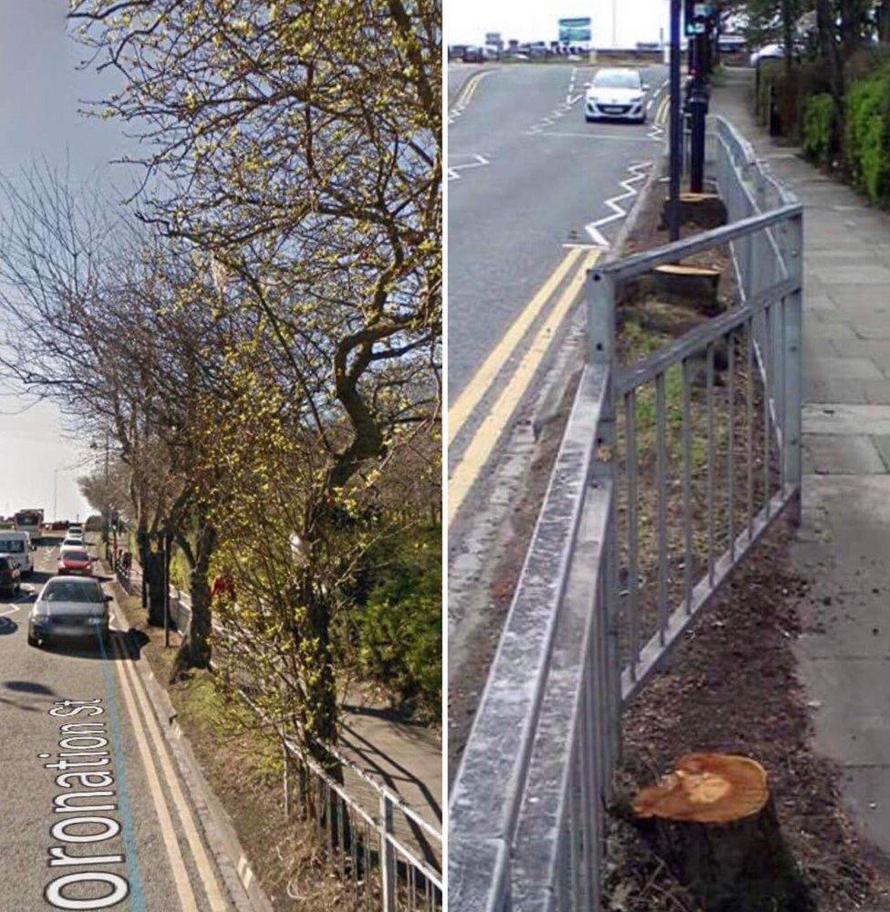 Campaigners' before and after pictures of Coronation Street, South Shields