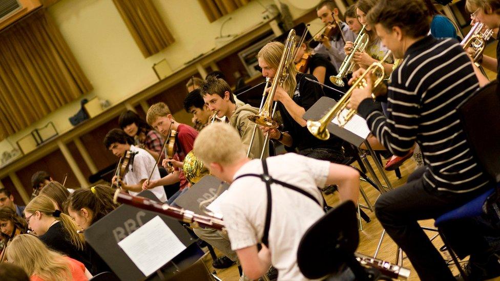 Entrants to the BBC Proms Inspire Young Composers Competition in 2009