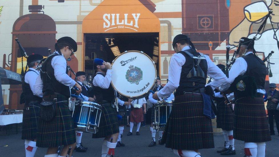 Celebrations for Silly Scotch Ale in Silly, Belgium