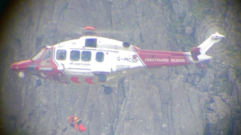 Coastguard helicopter