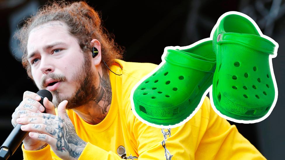 Post Malone s Crocs and other strange celebrity endorsements BBC News