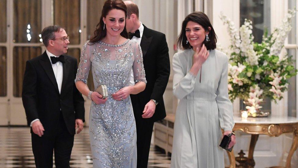 Edward Llewellyn, the Duchess of Cambridge, the Duke of Cambridge, and Anne Llewellyn