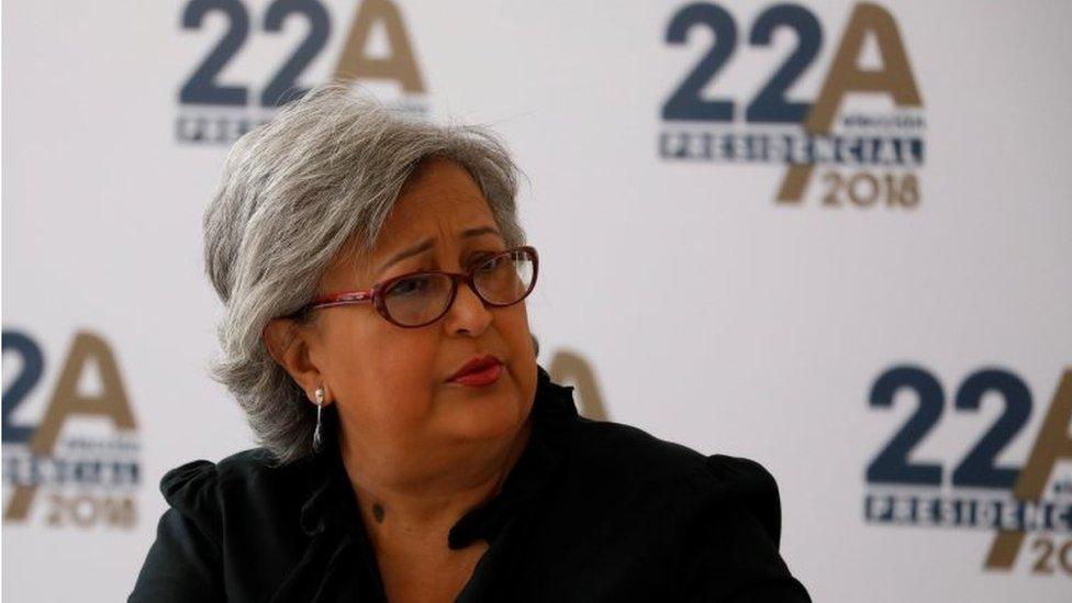 Venezuela's National Electoral Council (CNE) President Tibisay Lucena in Caracas, Venezuela February 26, 2018.