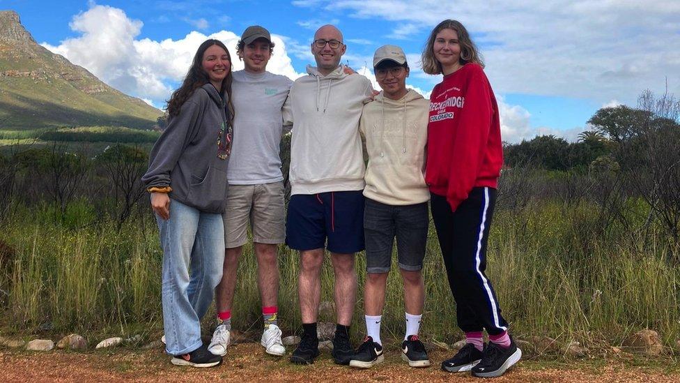 Students from the University of Bath in South Africa