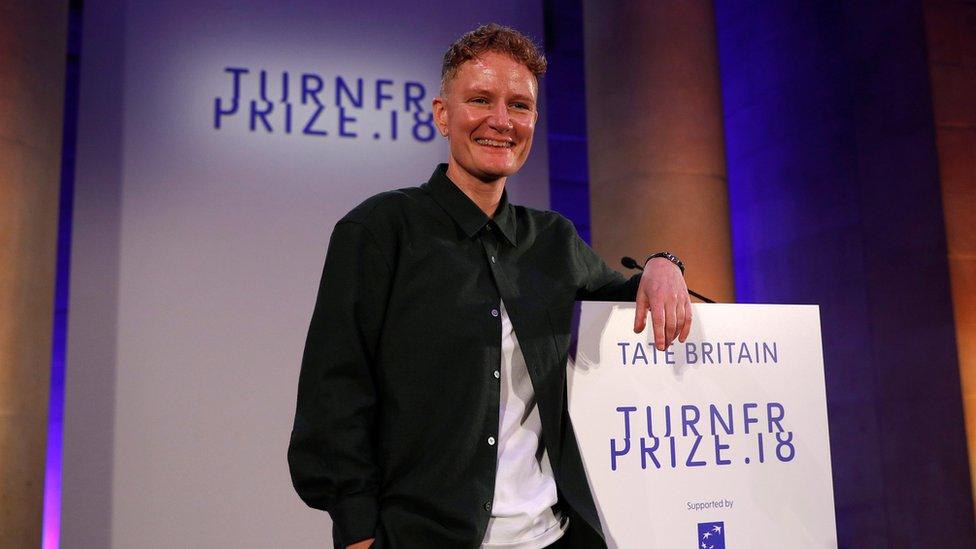 Charlotte Prodger at the Turner Prize ceremony