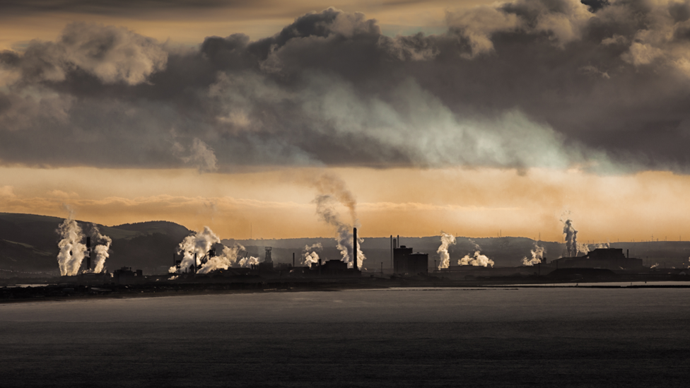 Tata steelworks in Port Talbot