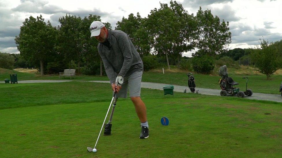 Paul on golf course