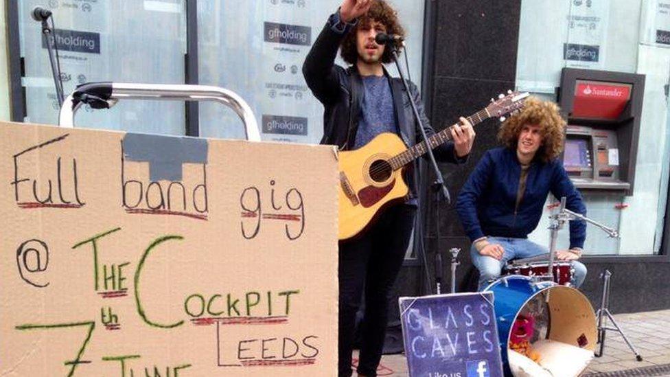 Glass Caves busking